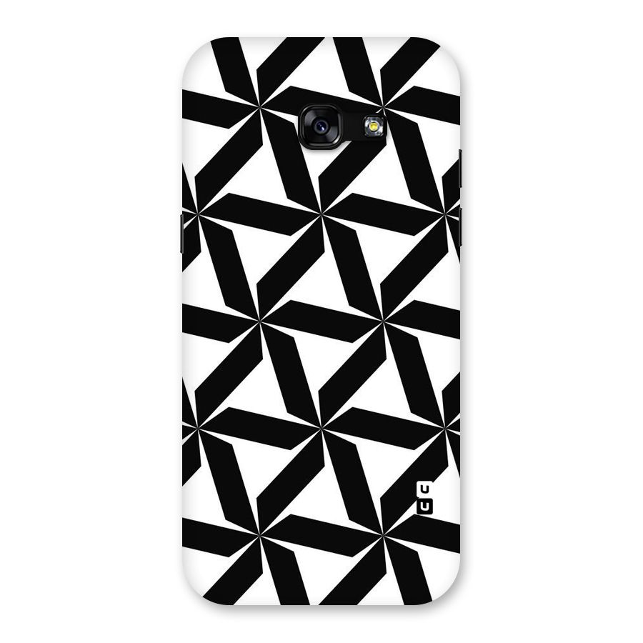 Black White Fan Design Back Case for Galaxy A5 2017