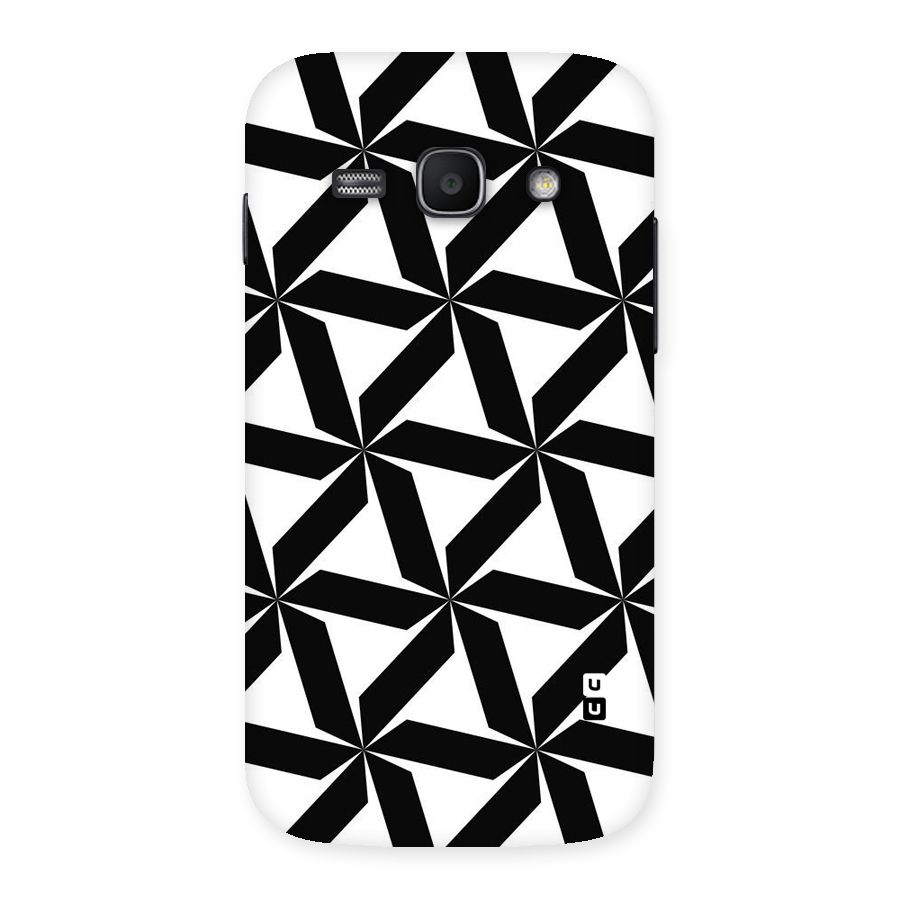Black White Fan Design Back Case for Galaxy Ace 3