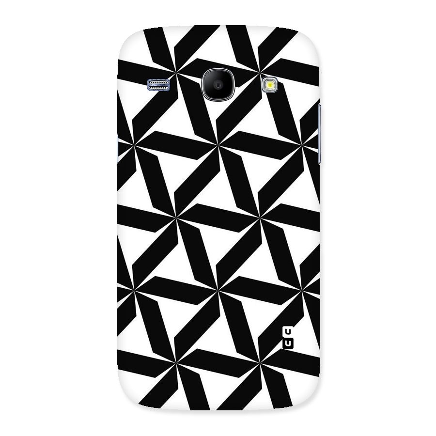 Black White Fan Design Back Case for Galaxy Core