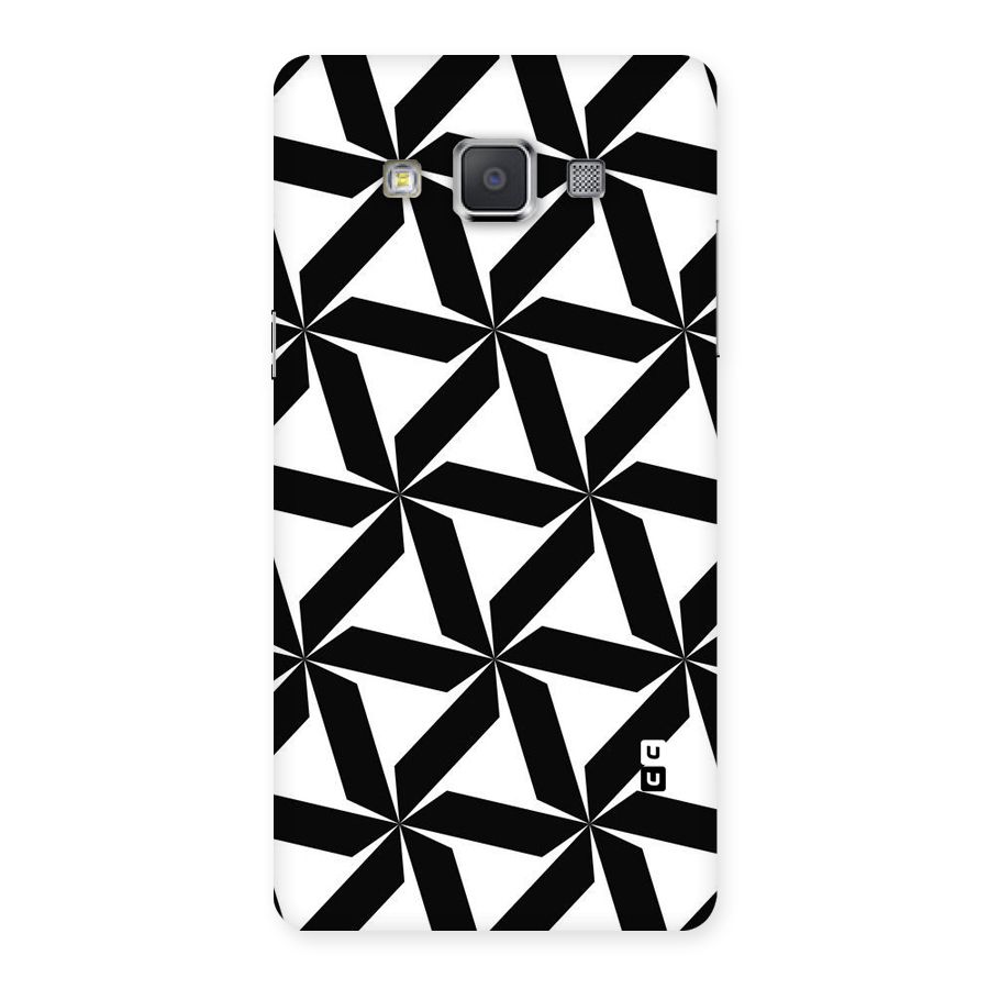 Black White Fan Design Back Case for Galaxy Grand Max