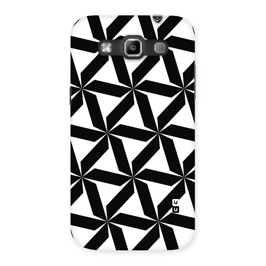 Black White Fan Design Back Case for Galaxy Grand Quattro
