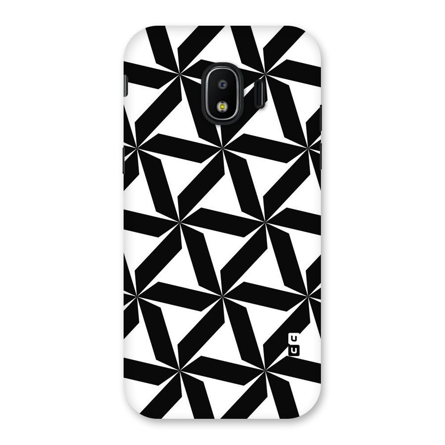 Black White Fan Design Back Case for Galaxy J2 Pro 2018