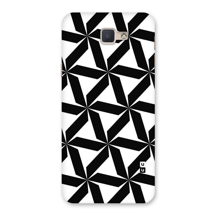 Black White Fan Design Back Case for Galaxy J5 Prime