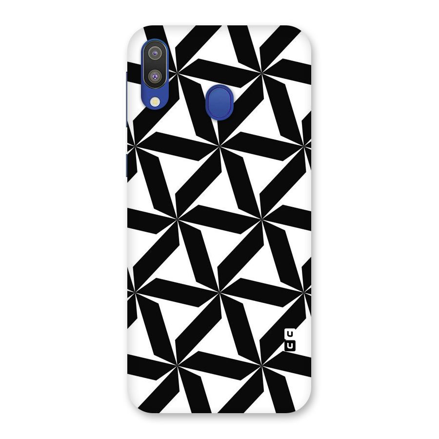 Black White Fan Design Back Case for Galaxy M20
