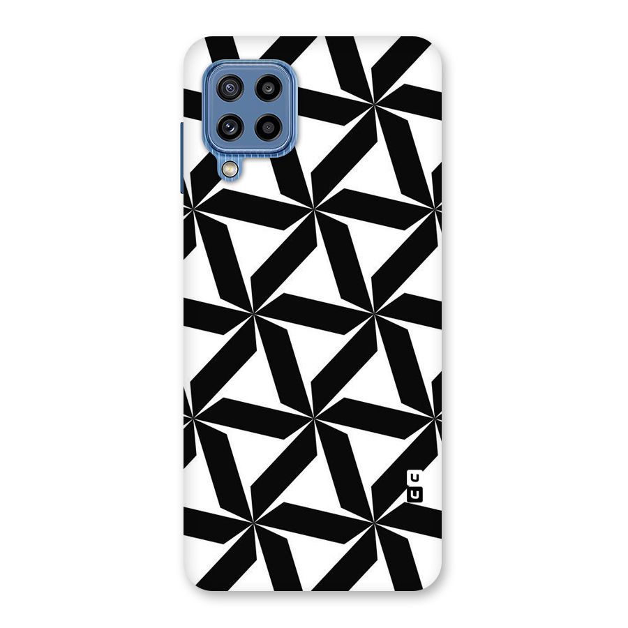 Black White Fan Design Back Case for Galaxy M32