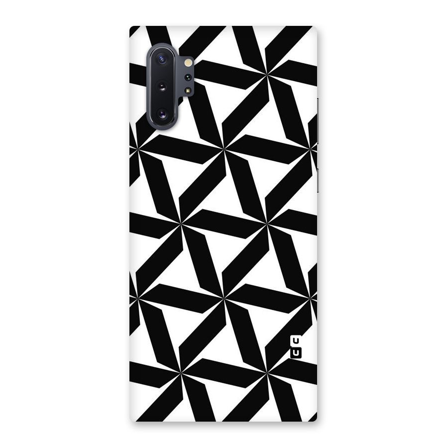 Black White Fan Design Back Case for Galaxy Note 10 Plus