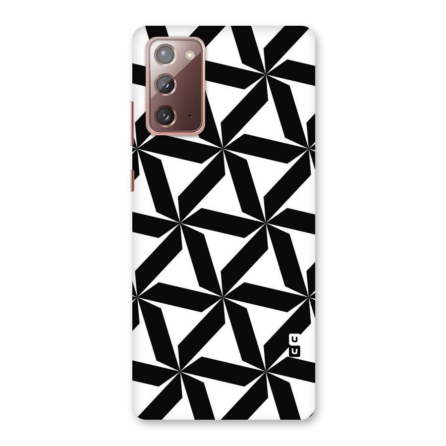 Black White Fan Design Back Case for Galaxy Note 20