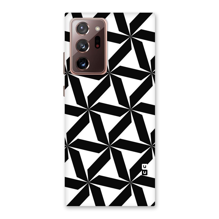 Black White Fan Design Back Case for Galaxy Note 20 Ultra