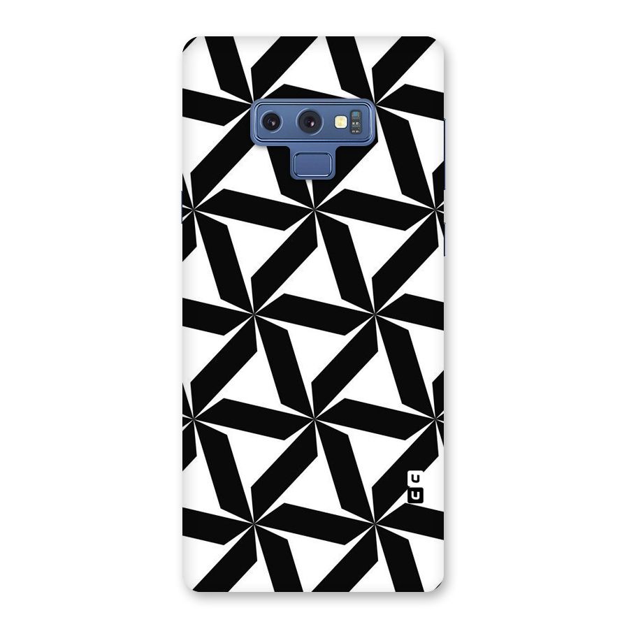 Black White Fan Design Back Case for Galaxy Note 9