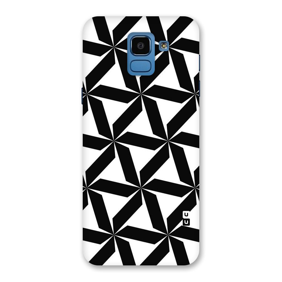 Black White Fan Design Back Case for Galaxy On6