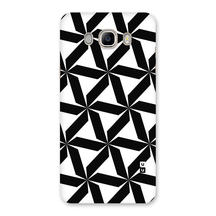 Black White Fan Design Back Case for Galaxy On8