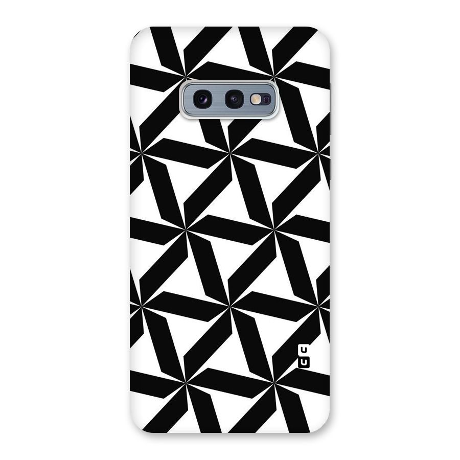 Black White Fan Design Back Case for Galaxy S10e