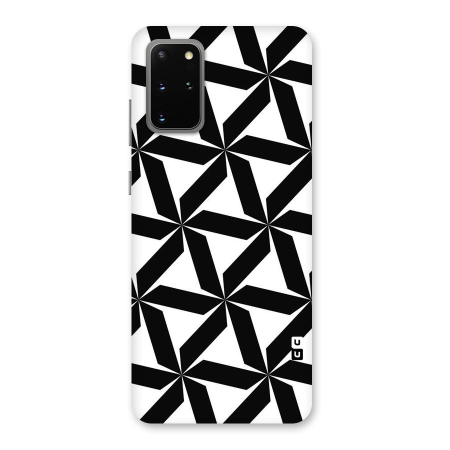 Black White Fan Design Back Case for Galaxy S20 Plus