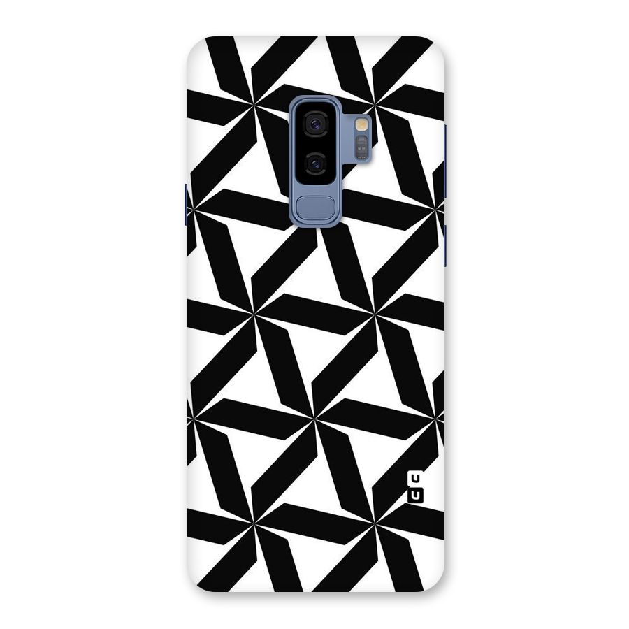 Black White Fan Design Back Case for Galaxy S9 Plus