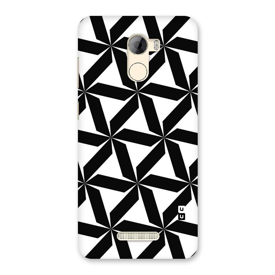 Black White Fan Design Back Case for Gionee A1 LIte