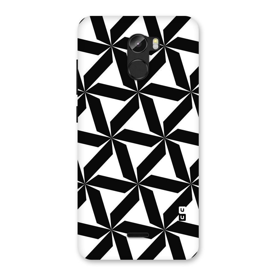Black White Fan Design Back Case for Gionee X1