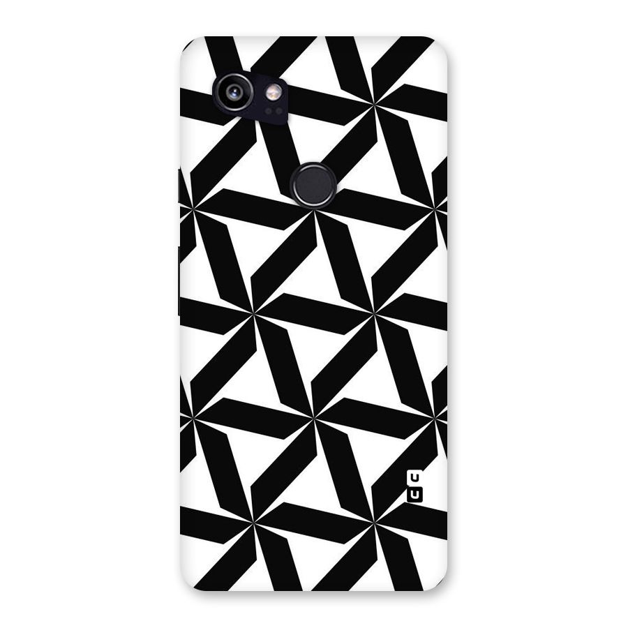 Black White Fan Design Back Case for Google Pixel 2 XL