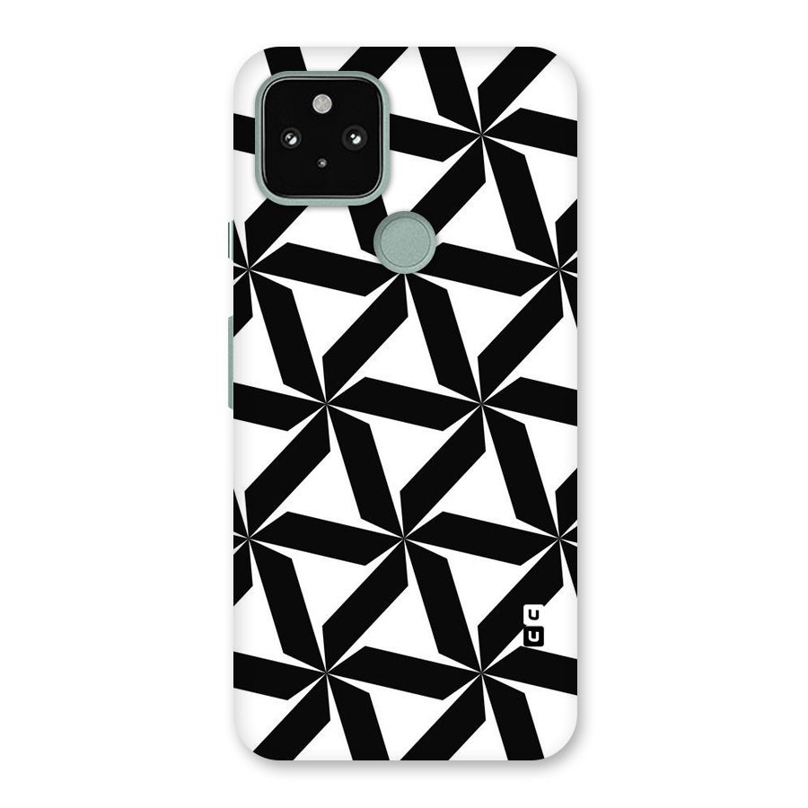 Black White Fan Design Back Case for Google Pixel 5