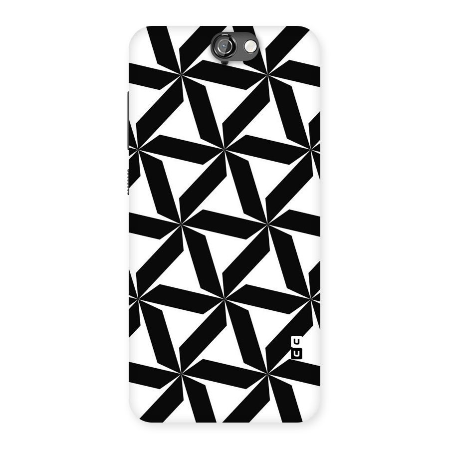 Black White Fan Design Back Case for HTC One A9
