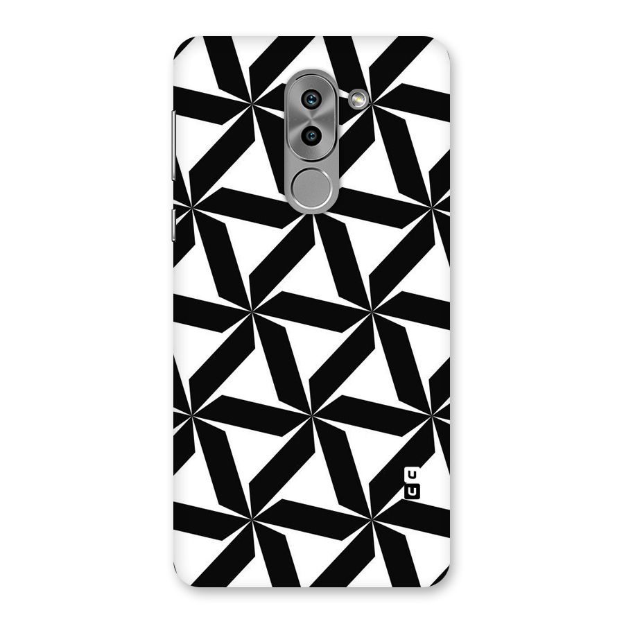 Black White Fan Design Back Case for Honor 6X