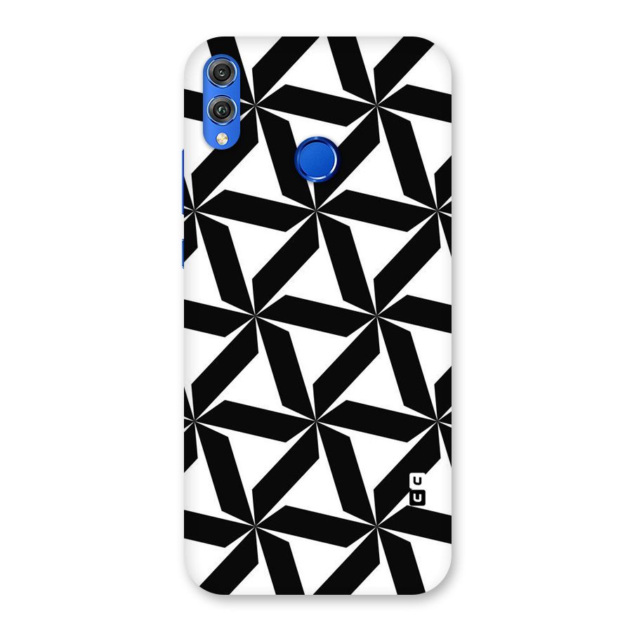 Black White Fan Design Back Case for Honor 8X