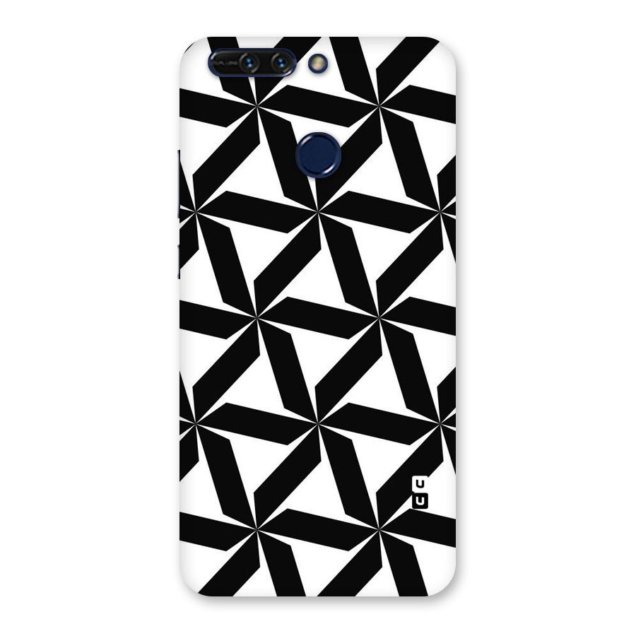 Black White Fan Design Back Case for Honor 8 Pro