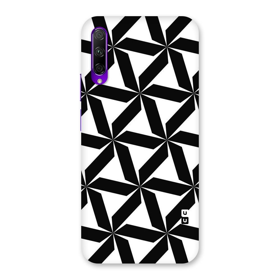 Black White Fan Design Back Case for Honor 9X Pro