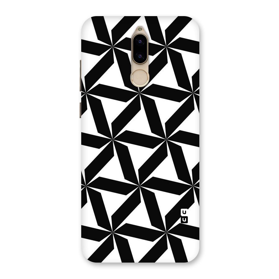 Black White Fan Design Back Case for Honor 9i