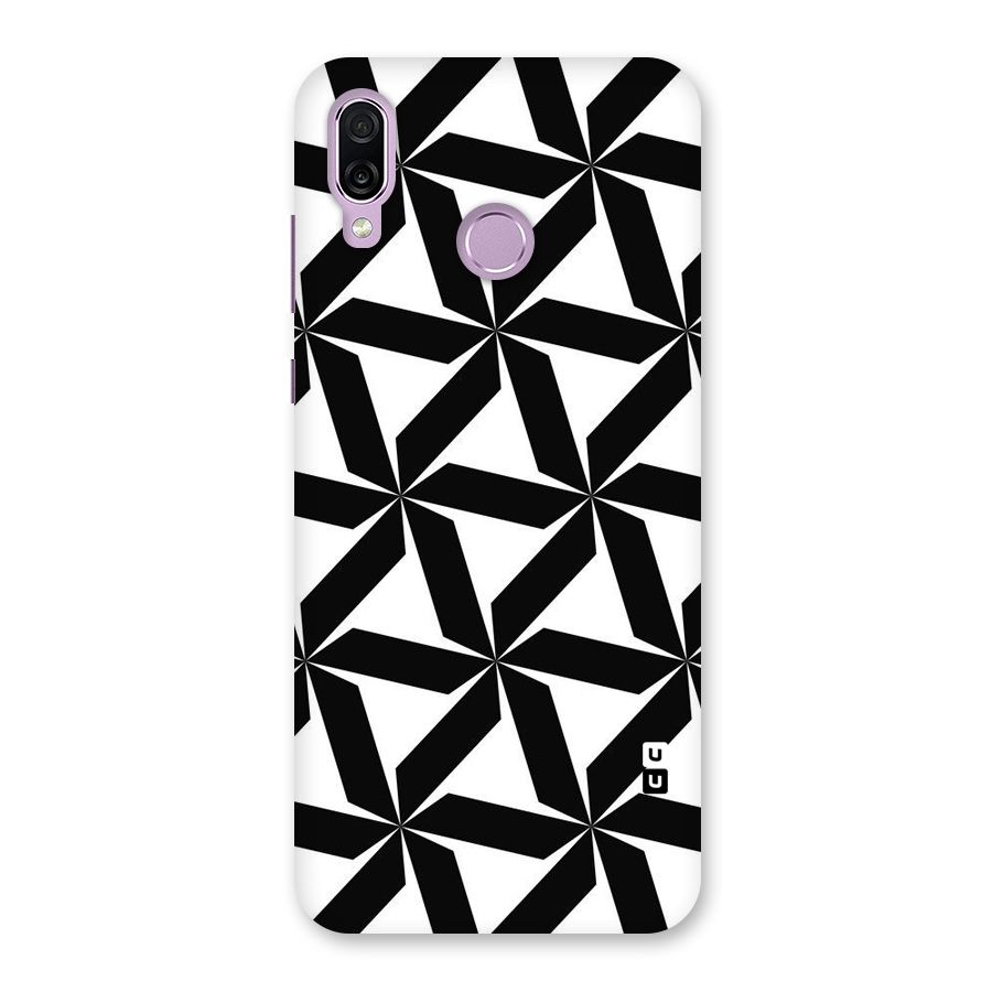 Black White Fan Design Back Case for Honor Play