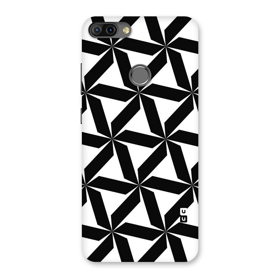 Black White Fan Design Back Case for Infinix Hot 6 Pro