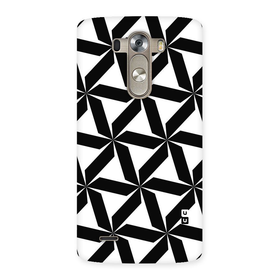 Black White Fan Design Back Case for LG G3