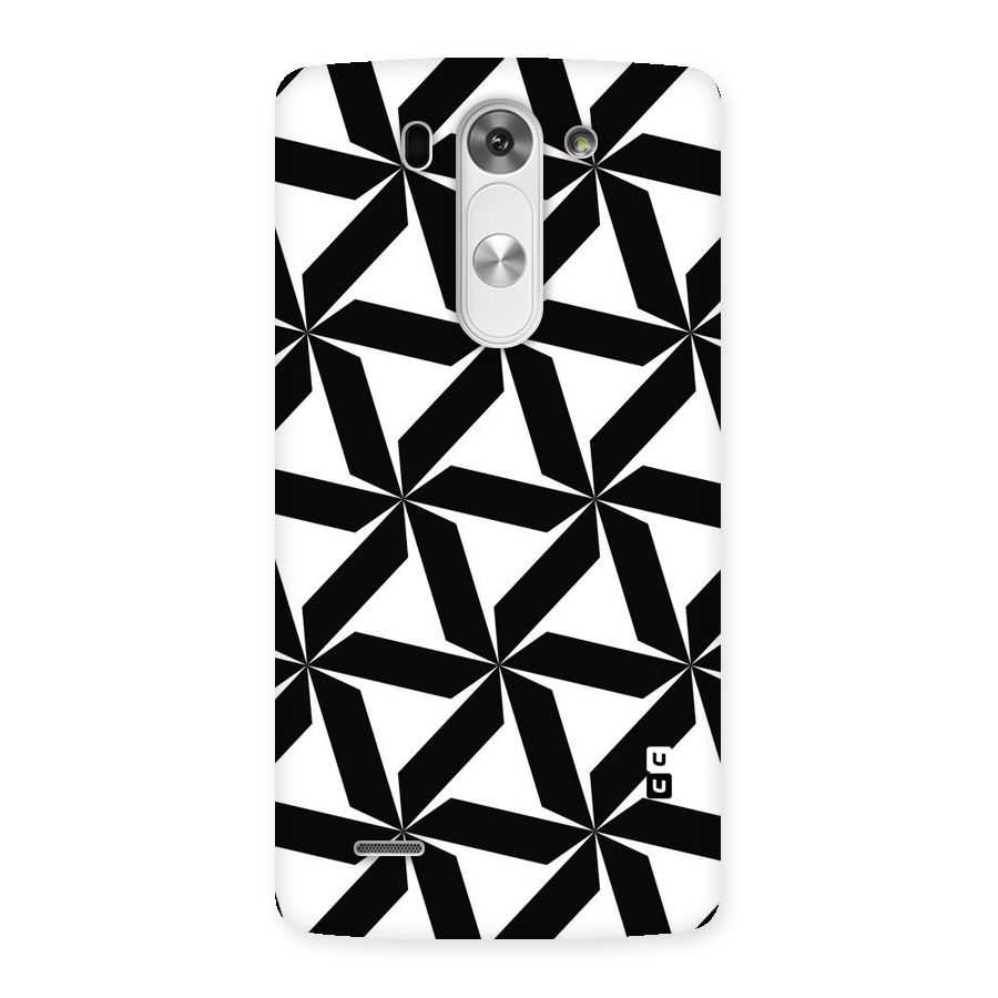 Black White Fan Design Back Case for LG G3 Mini