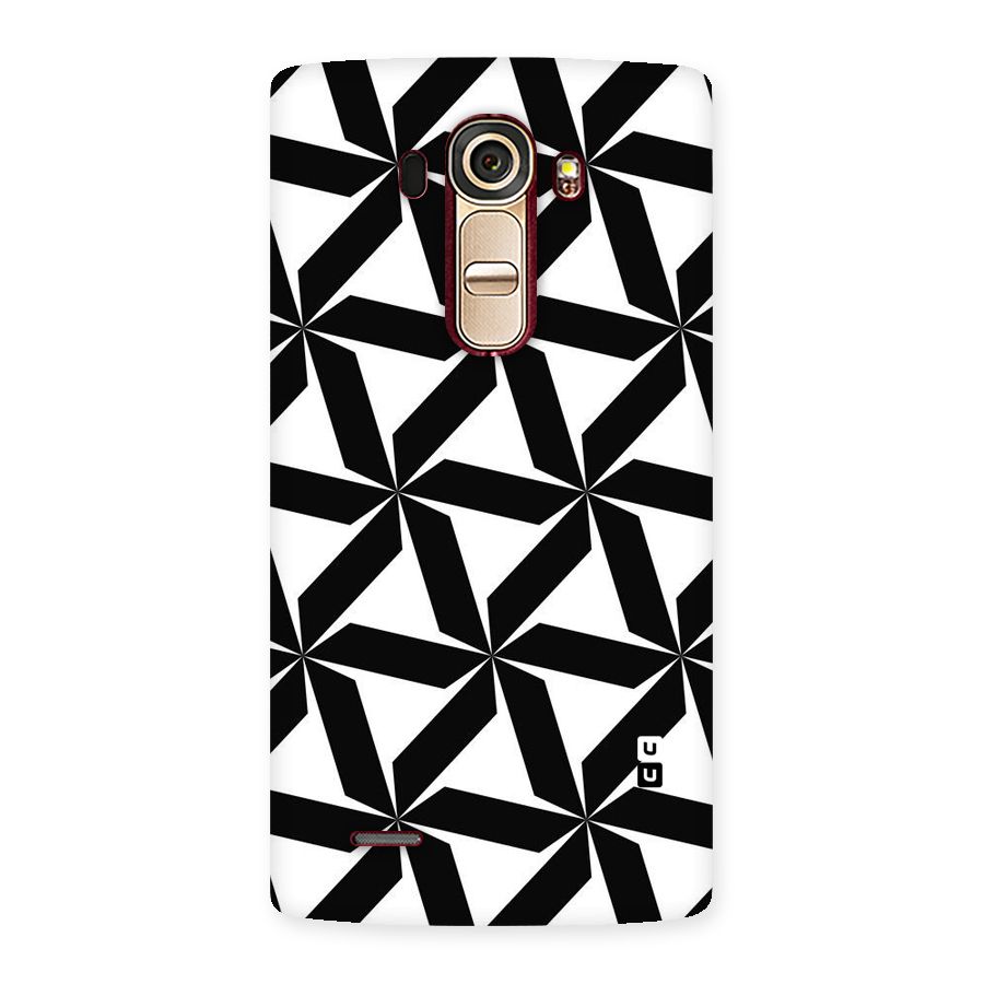 Black White Fan Design Back Case for LG G4