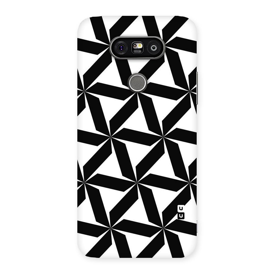 Black White Fan Design Back Case for LG G5