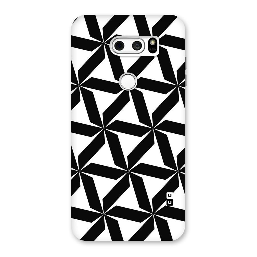 Black White Fan Design Back Case for LG V30