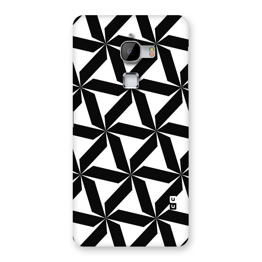 Black White Fan Design Back Case for LeTv Le Max