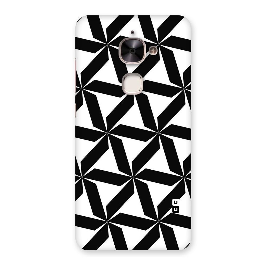 Black White Fan Design Back Case for Le 2