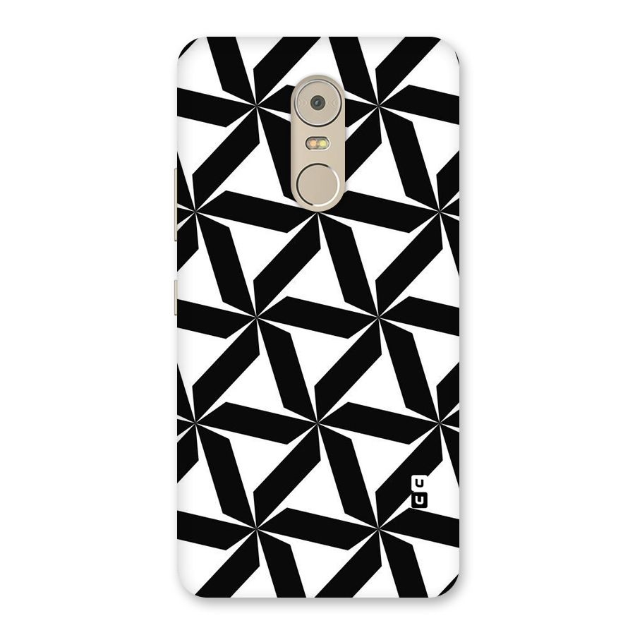 Black White Fan Design Back Case for Lenovo K6 Note