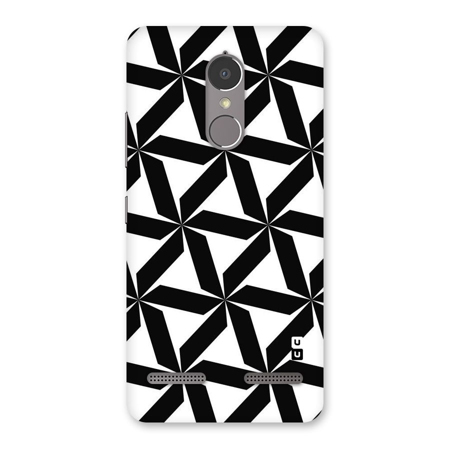 Black White Fan Design Back Case for Lenovo K6 Power