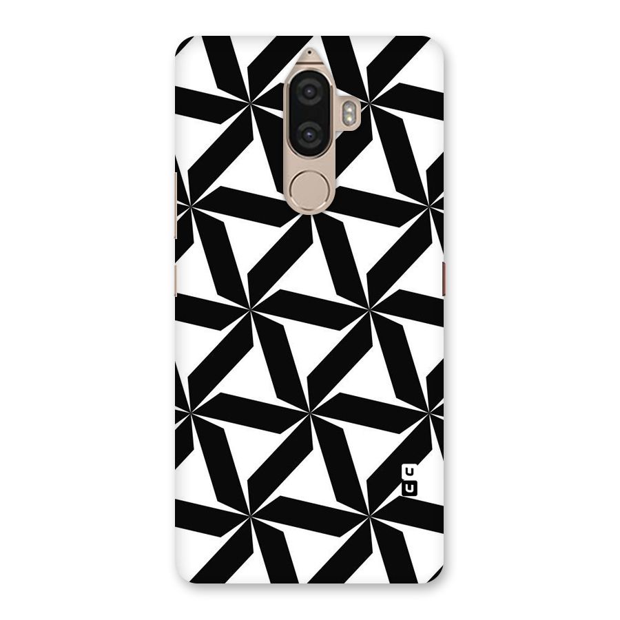 Black White Fan Design Back Case for Lenovo K8 Note
