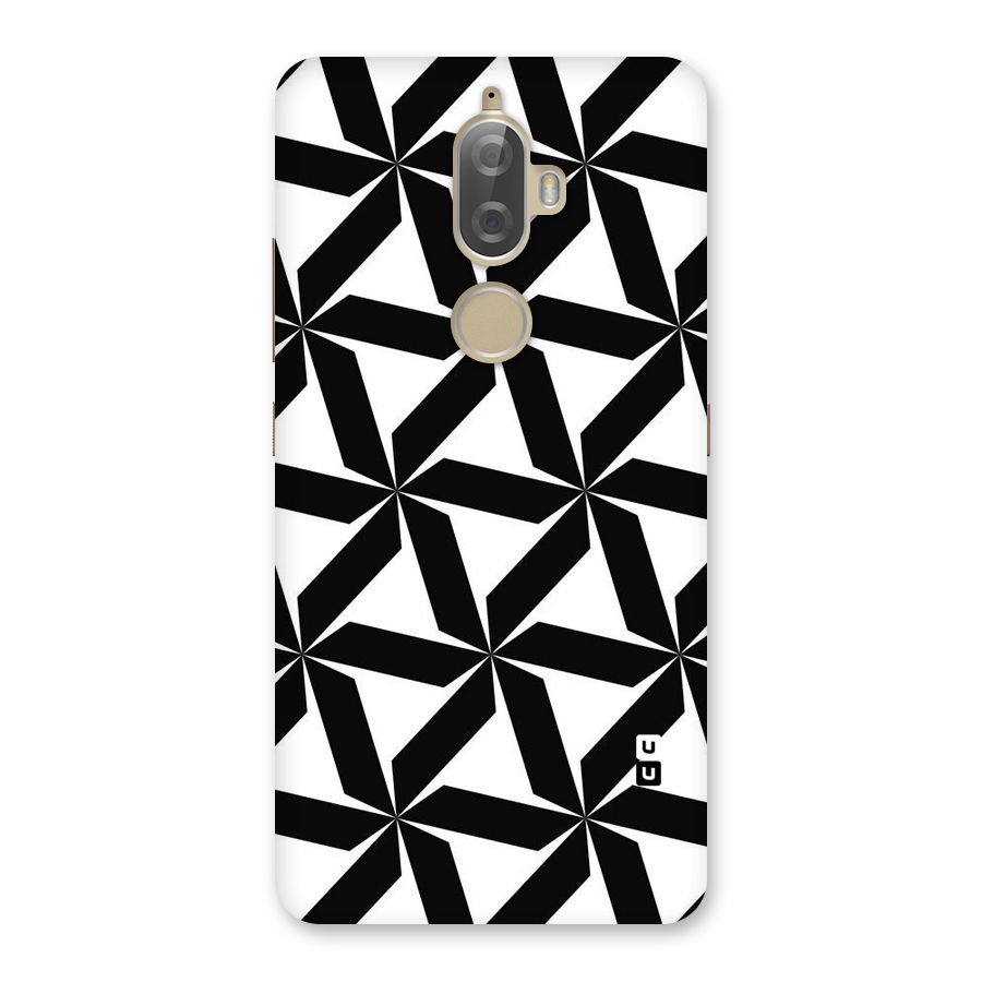 Black White Fan Design Back Case for Lenovo K8 Plus