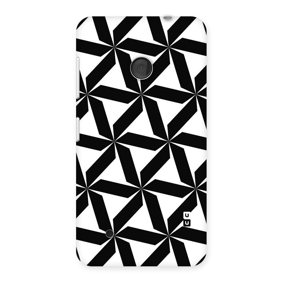 Black White Fan Design Back Case for Lumia 530