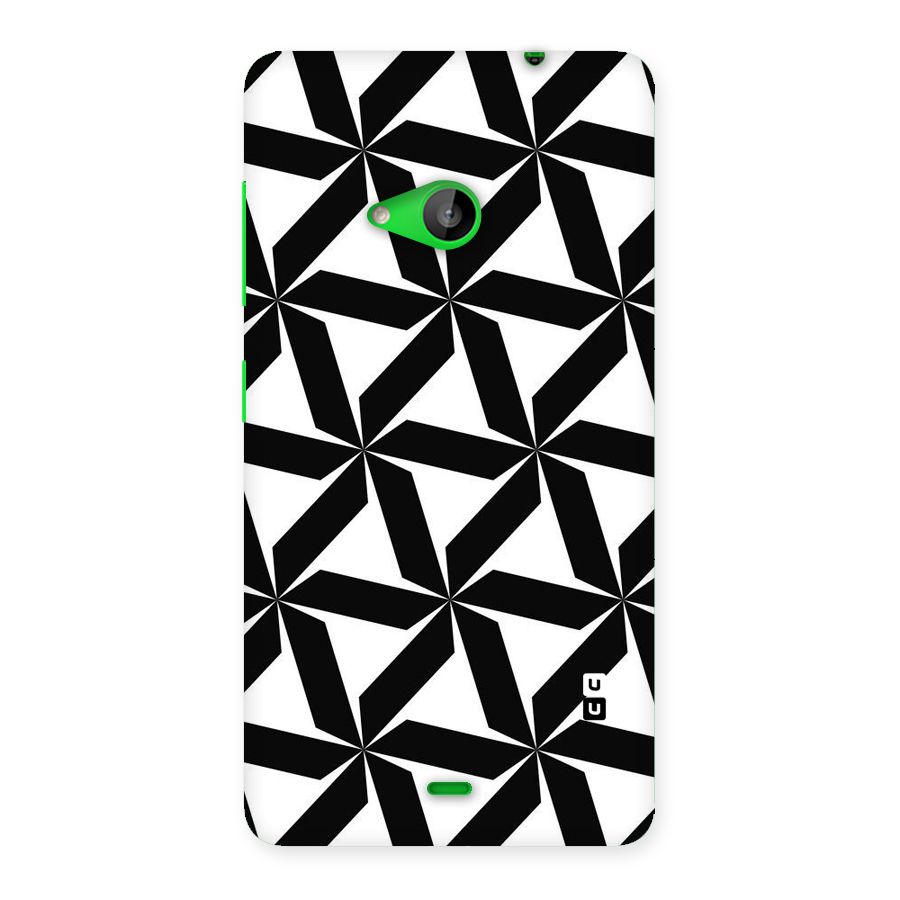 Black White Fan Design Back Case for Lumia 535