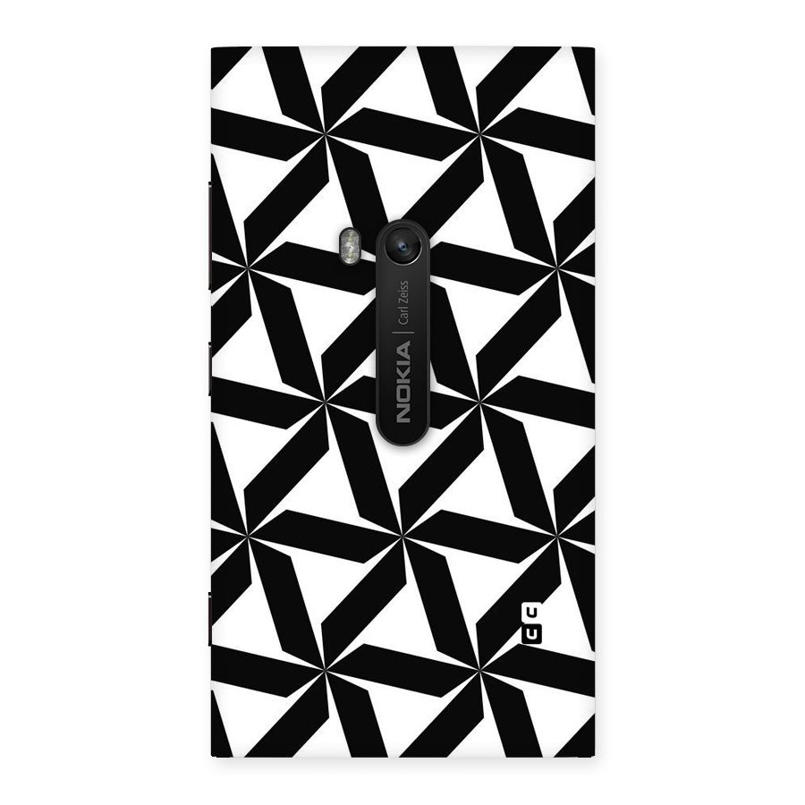 Black White Fan Design Back Case for Lumia 920