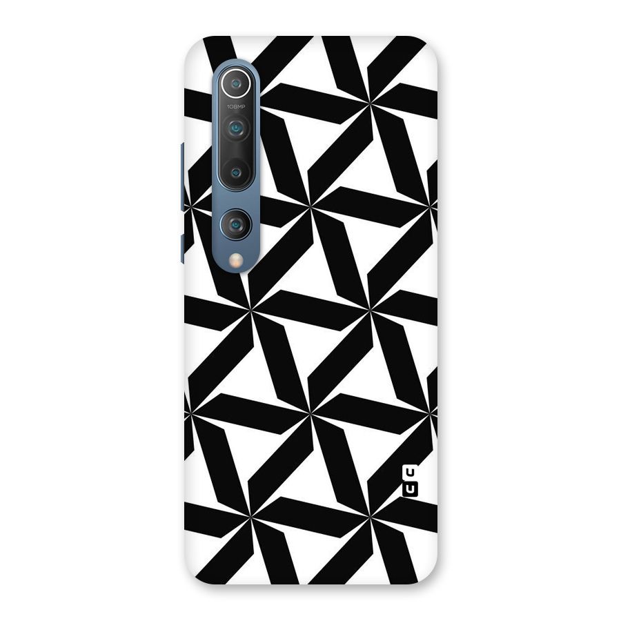 Black White Fan Design Back Case for Mi 10