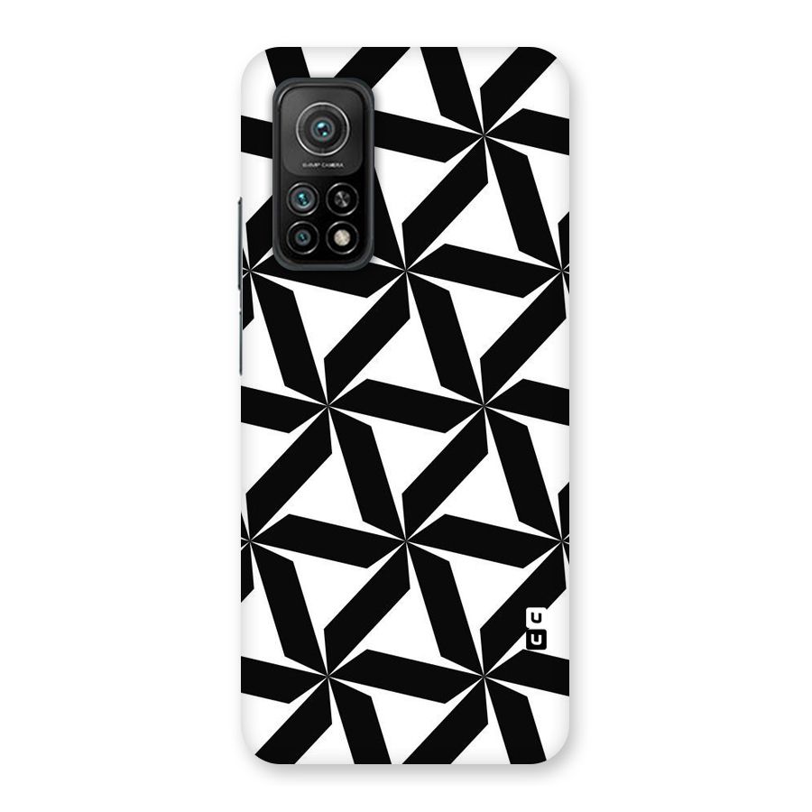Black White Fan Design Back Case for Mi 10T 5G