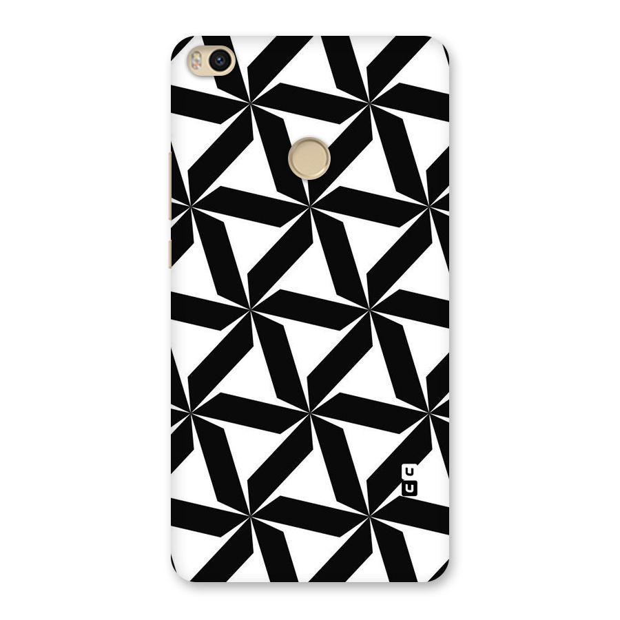 Black White Fan Design Back Case for Mi Max 2