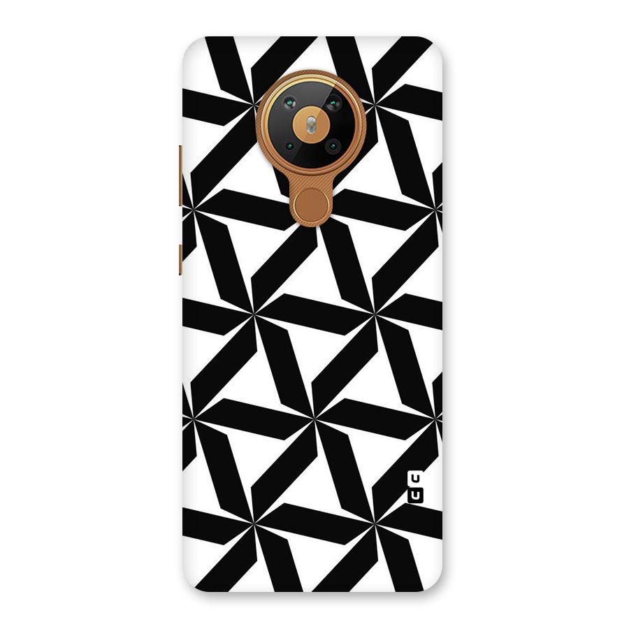 Black White Fan Design Back Case for Nokia 5.3