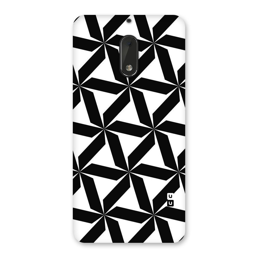 Black White Fan Design Back Case for Nokia 6