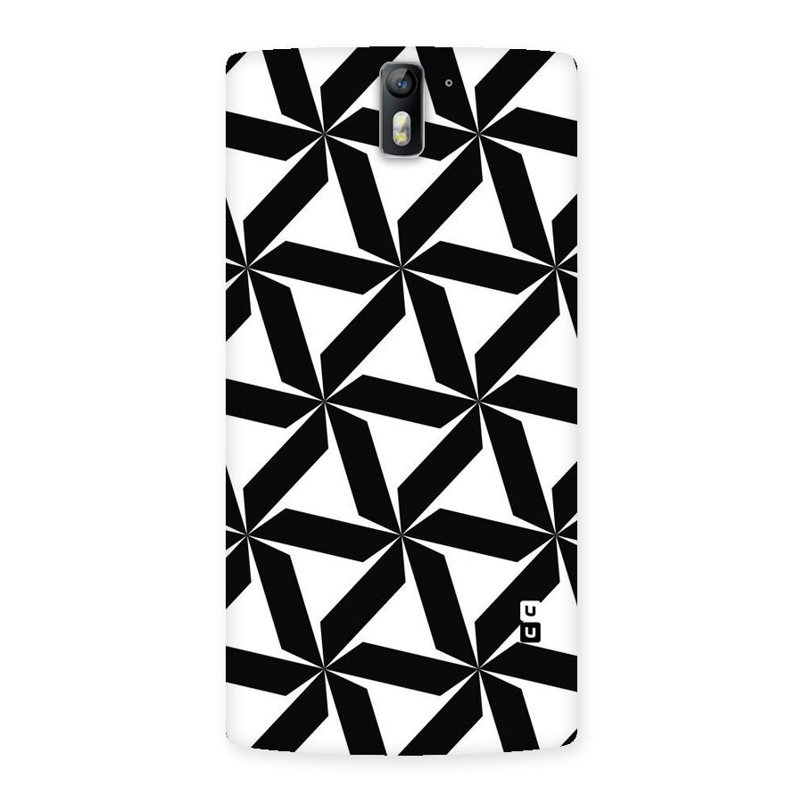 Black White Fan Design Back Case for One Plus One